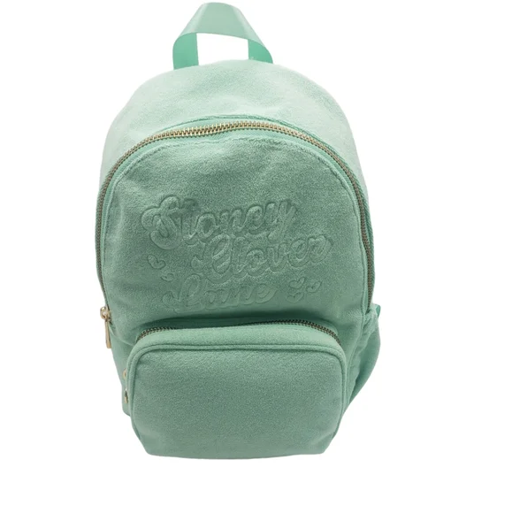 Stoney Clover Lane x Target green terry cloth backpack New Stoney Clover Lane x Target Terry Cloth Embossed Backpack  main image 3